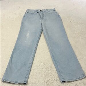 Good American Light Blue Straight Leg Jeans